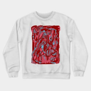 Pastel Tones Color Abstract Wave of Thoughts No 4 Crewneck Sweatshirt